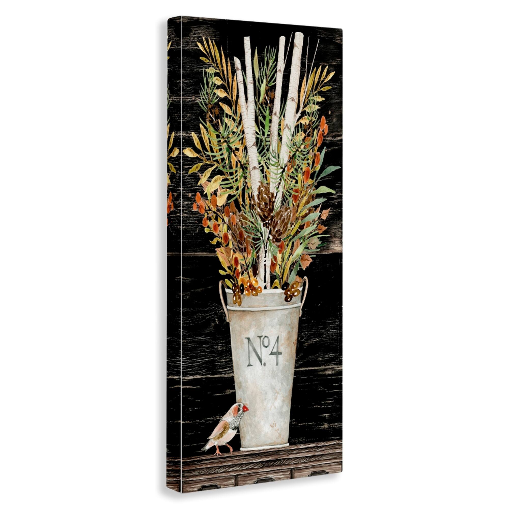 Stupell Industries Rustic Forest Greenery Bouquet Canvas Wall Art